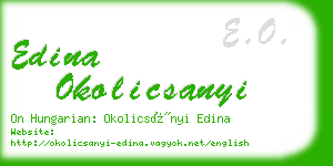 edina okolicsanyi business card